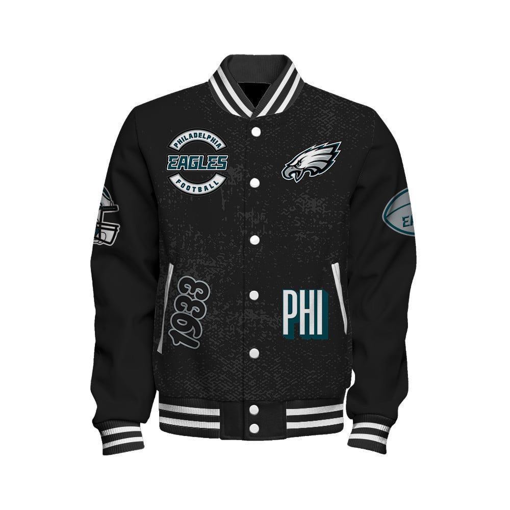 Philadelphia Eagles Super Bowl LIX Champions 2024 Winning Spirit Varsity Jacket - All-Over-Printed Jacket