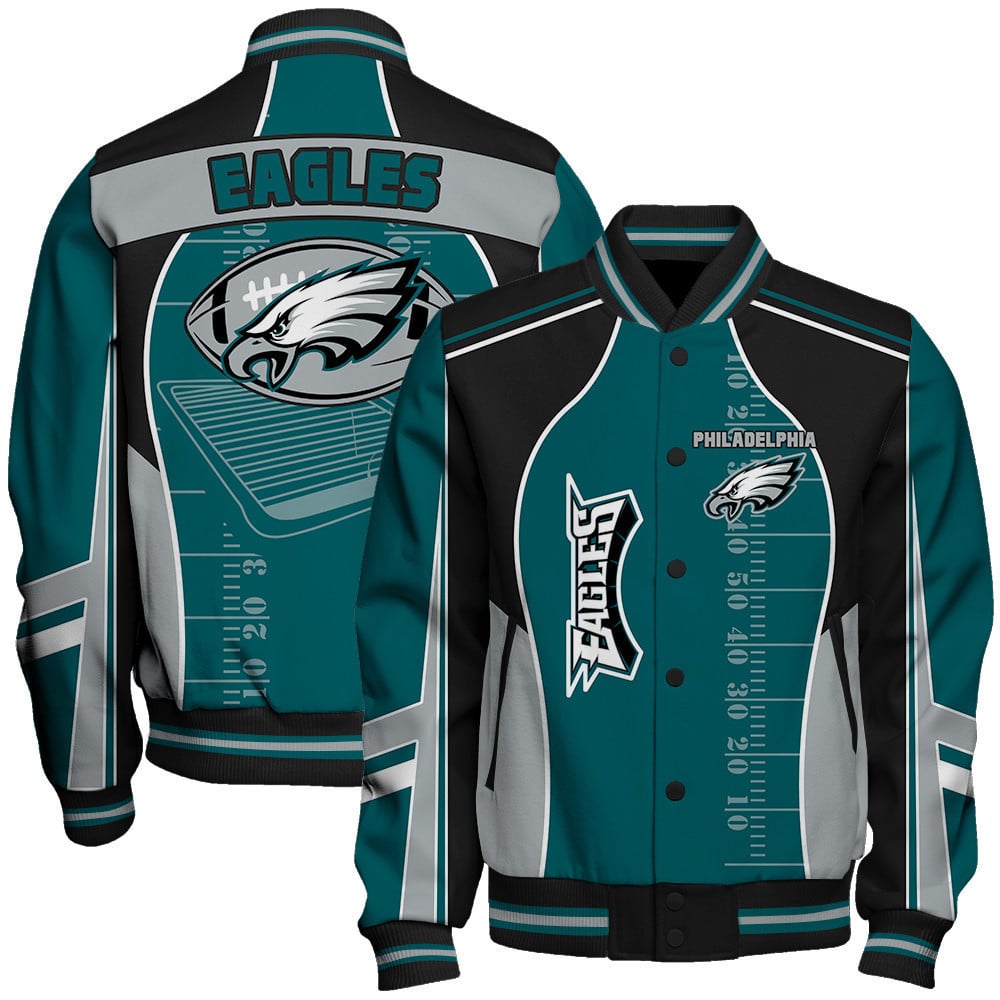Philadelphia Eagles Football Team 2024- 25 Classic And Modern Unisex Varsity Jacket - All-Over-Printed Jacket