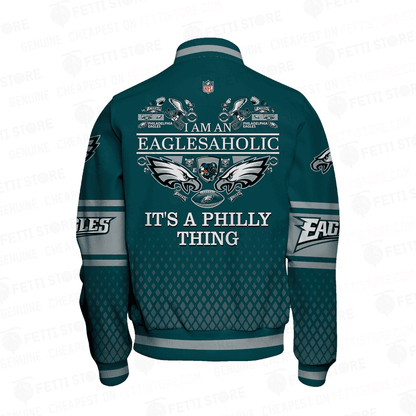 Philadelphia Eagles - National Football League AOP Varsity Jacket STM V1 - All-Over-Printed Jacket