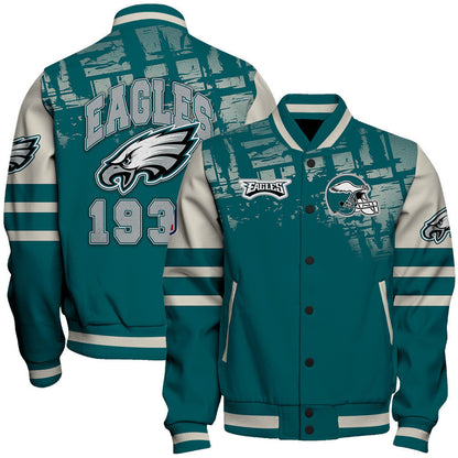 Philadelphia Eagles Football Team 2024 - 25 A Class Above Unisex Varsity Jacket - All-Over-Printed Jacket