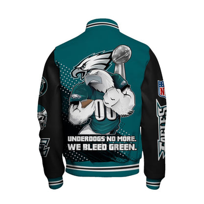 Philadelphia Eagles National Football League Varsity Jacket STM V3 - All-Over-Printed Jacket