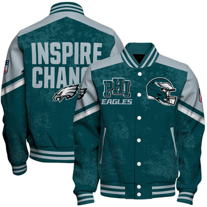 Philadelphia Eagles Football Team 2024 - 25 Immortal Style Unisex Varsity Jacket - All-Over-Printed Jacket