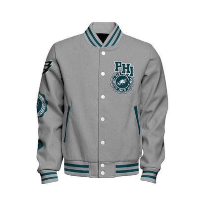 Philadelphia Eagles NFL 2024 -25 Feel The Power Unisex Varsity Jacket - All-Over-Printed Jacket