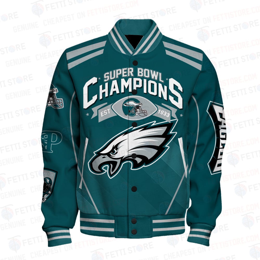 Philadelphia Eagles National Football League Champions Varsity Jacket - All-Over-Printed Jacket