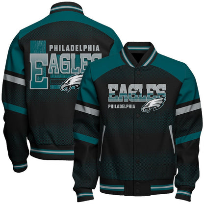 Philadelphia Eagles Football Team 2024 - 25 Fearless Warrior Unisex Varsity Jacket - All-Over-Printed Jacket
