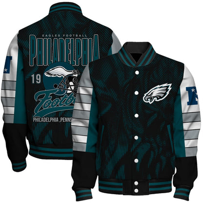Philadelphia Eagles Football Team 2024 - 25 Wear Your Passion Unisex Varsity Jacket - All-Over-Printed Jacket