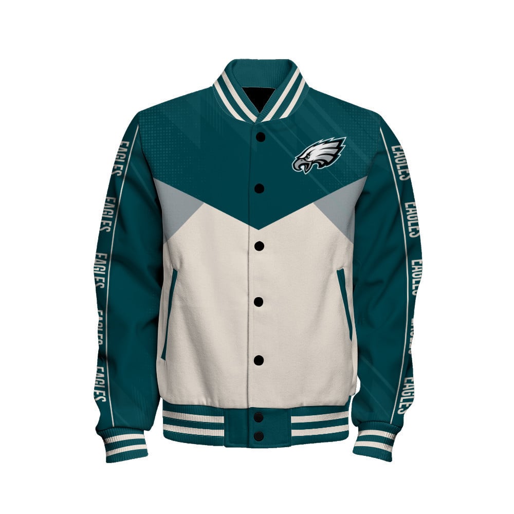 Philadelphia Eagles Football Team 2024 - 25 Personality, Outstanding Unisex Varsity Jacket - All-Over-Printed Jacket