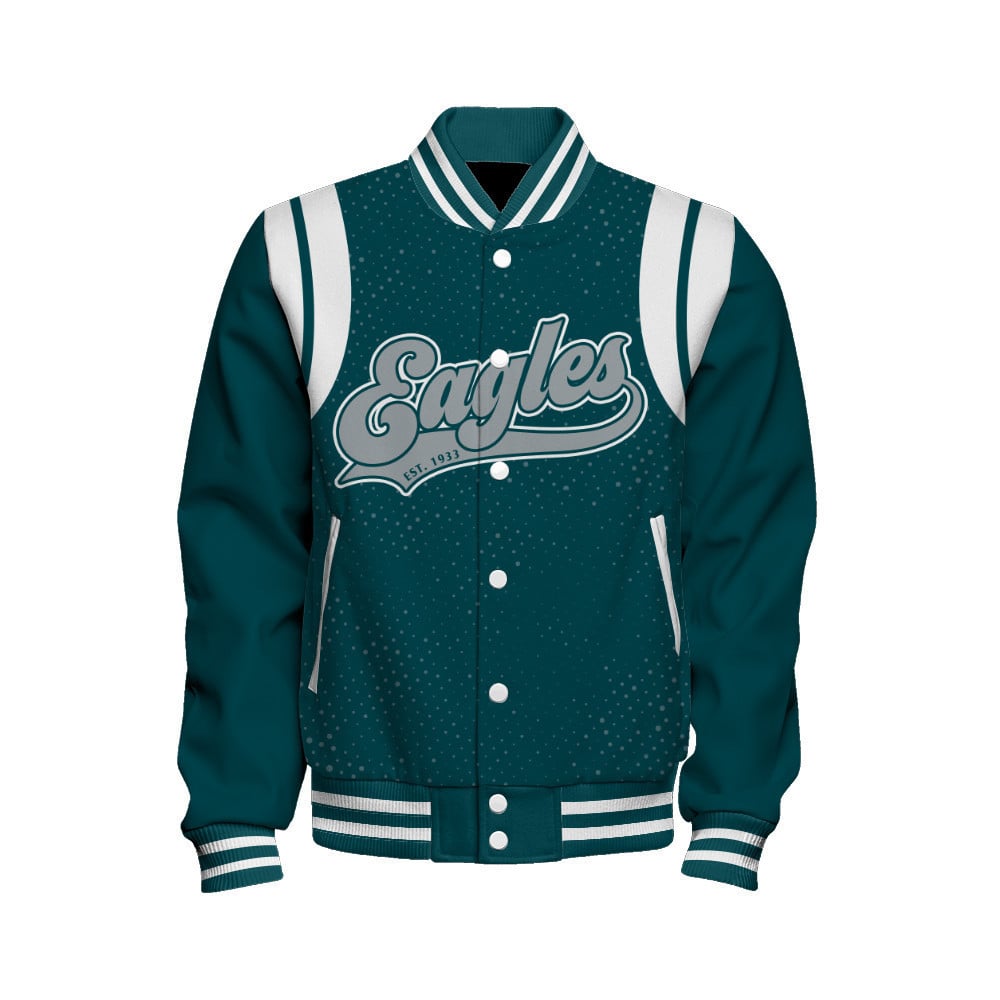 Philadelphia Eagles National Football League 2024 Make Your Mark Unisex Varsity Jacket - All-Over-Printed Jacket