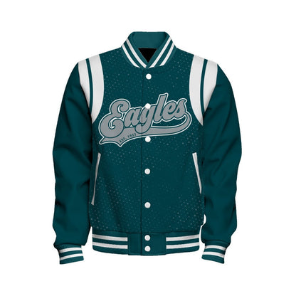 Philadelphia Eagles National Football League 2024 Make Your Mark Unisex Varsity Jacket - All-Over-Printed Jacket