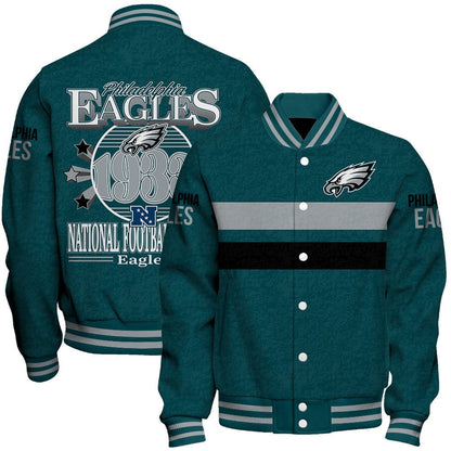 Philadelphia Eagles Football Team 2024 -25 Super Durable Unisex Varsity Jacket - All-Over-Printed Jacket