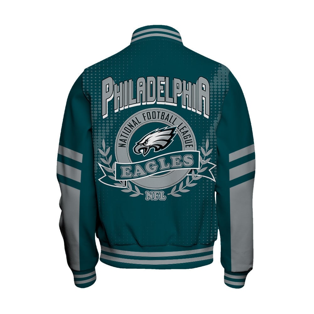 Philadelphia Eagles Football Team 2024 - 25 The Light Of The Star Unisex Varsity Jacket - All-Over-Printed Jacket