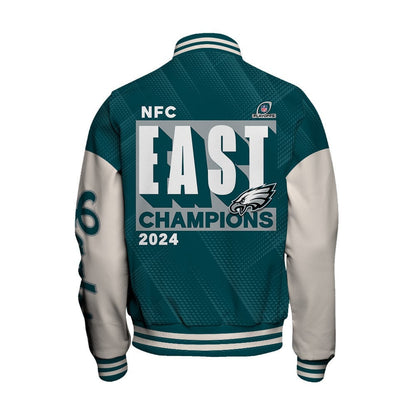 Philadelphia Eagles NFC EAST Champions 2024 Unisex Varsity Jacket - All-Over-Printed Jacket