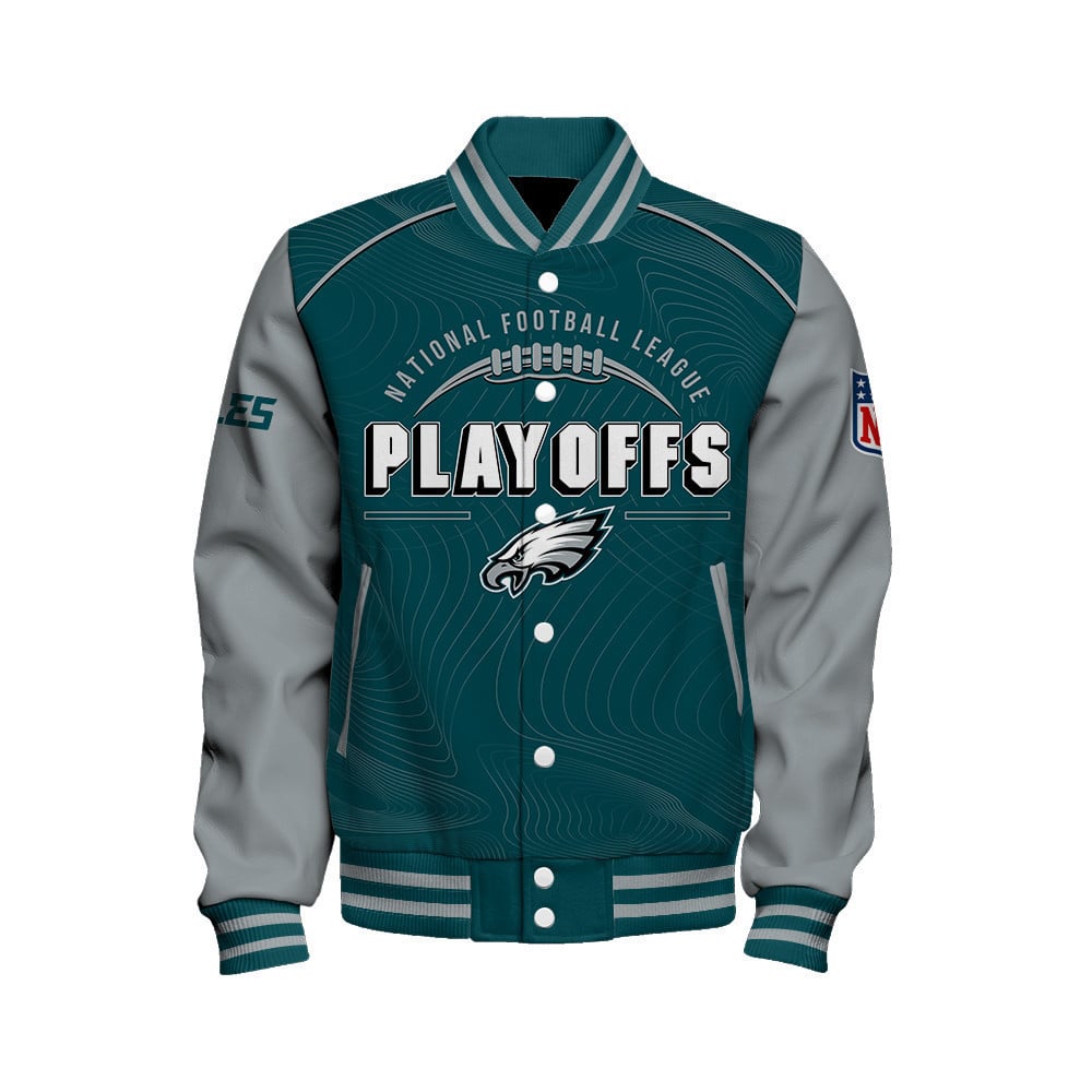 Philadelphia Eagles Football 2024- 25 Our Honor, Our Faith Unisex Varsity Jacket - All-Over-Printed Jacket