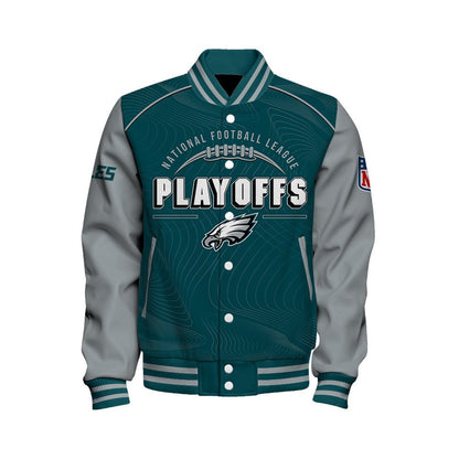 Philadelphia Eagles Football 2024- 25 Our Honor, Our Faith Unisex Varsity Jacket - All-Over-Printed Jacket