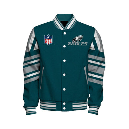Philadelphia Eagles Football Team 2024- 25 Immortal Faith Unisex Varsity Jacket - All-Over-Printed Jacket