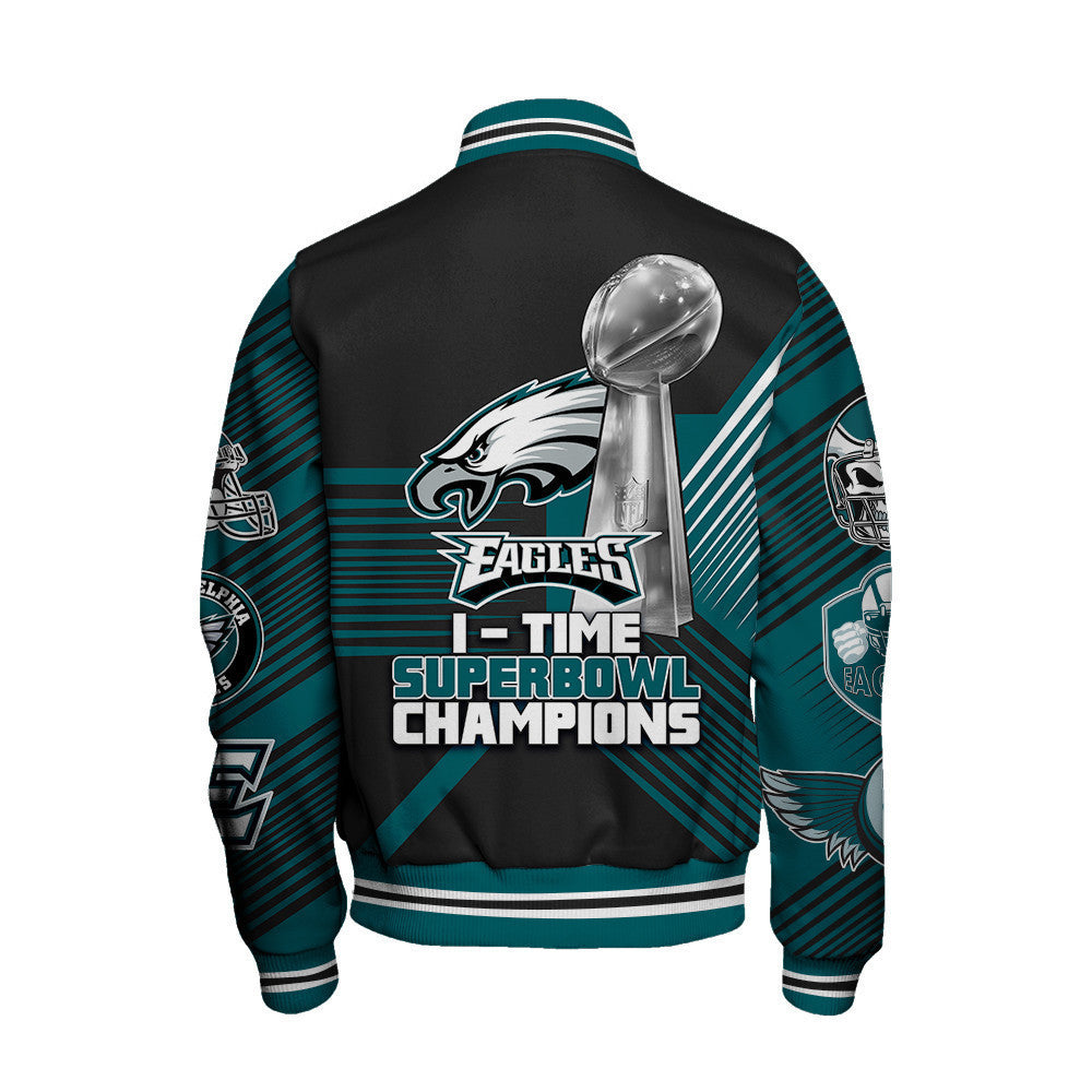 Philadelphia Eagles National Football League Varsity Jacket STM V2 - All-Over-Printed Jacket