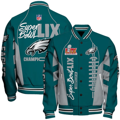 Philadelphia Eagles Super Bowl LIX Champions Relive The Glory Varsity Jacket - All-Over-Printed Jacket