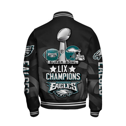 Philadelphia Eagles Super Bowl LIX Champions A Night to Remember Varsity Jacket - All-Over-Printed Jacket