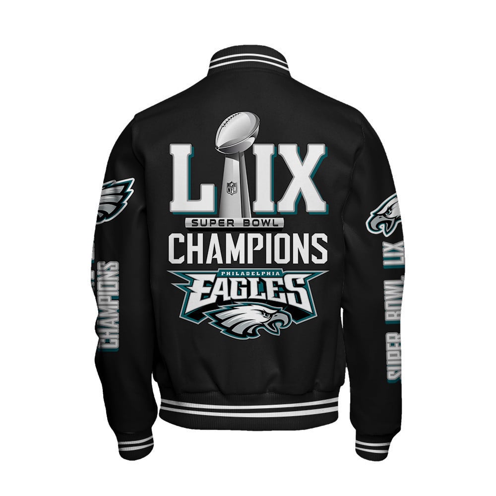 Philadelphia Eagles Super Bowl LIX Champions A Glorious Victory Varsity Jacket - All-Over-Printed Jacket