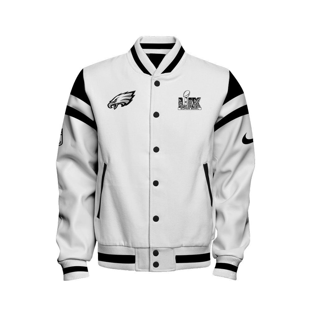 Philadelphia Eagles Super Bowl LIX Champions Victory is Our Nature Varsity Jacket - All-Over-Printed Jacket