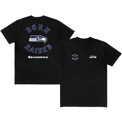 Seattle Seahawks Born x Raised Statement Graphic T-shirt - Black