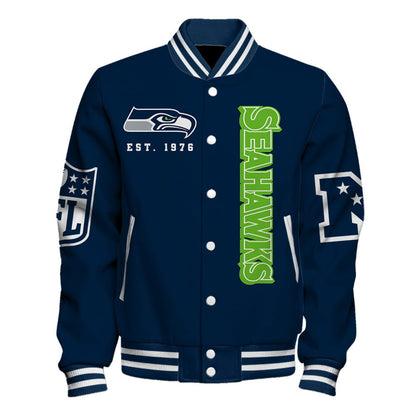 Seattle Seahawks The Team's Symbol, A Declaration of Loyalty Varsity Jacket
