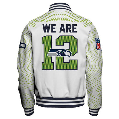 NFL Seattle Seahawks Primary Logo Limited Edition Navy Varsity Jacket