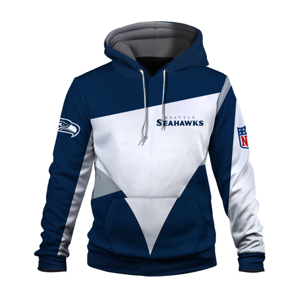 NFL Seattle Seahawks Team Color Pride Exclusive Design 3D Hoodie