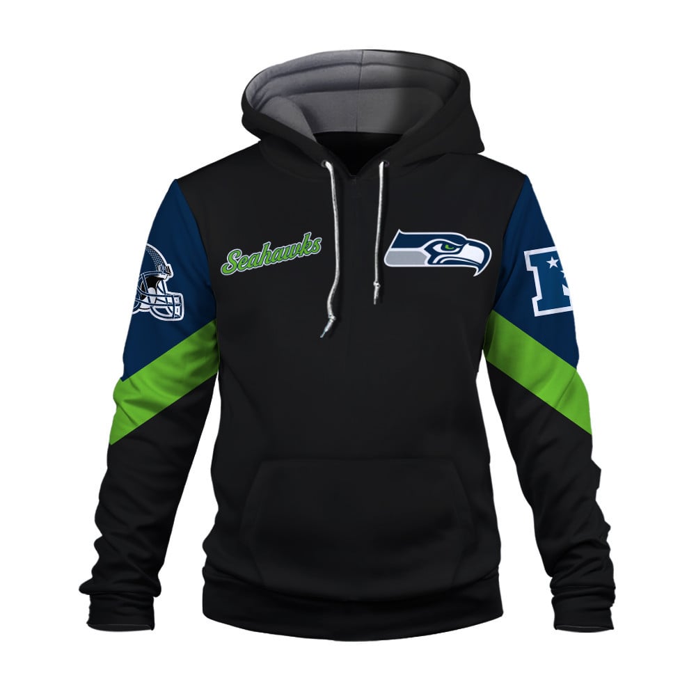 Seattle Seahawks Football Club Iconic Logo We Are 12 3D Hoodie