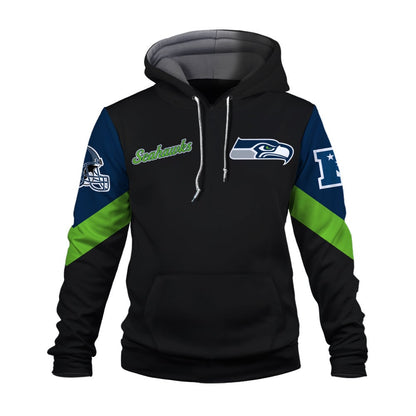 Seattle Seahawks Football Club Iconic Logo We Are 12 3D Hoodie
