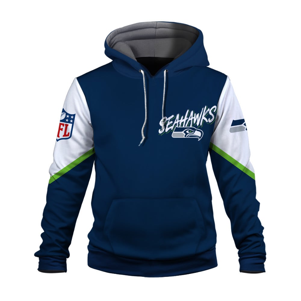 NFL Seattle Seahawks X Super Bowl Champions Gold Ring 3D Hoodie