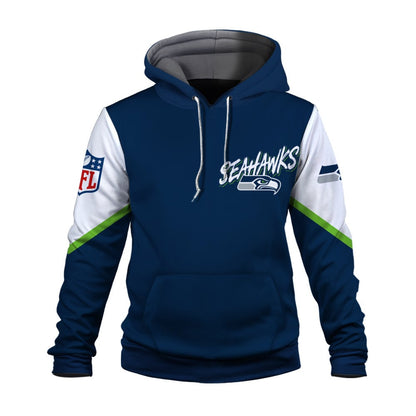 NFL Seattle Seahawks X Super Bowl Champions Gold Ring 3D Hoodie