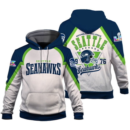 Seattle Seahawks Premium 2025 Cream Colorway 3D Hoodie