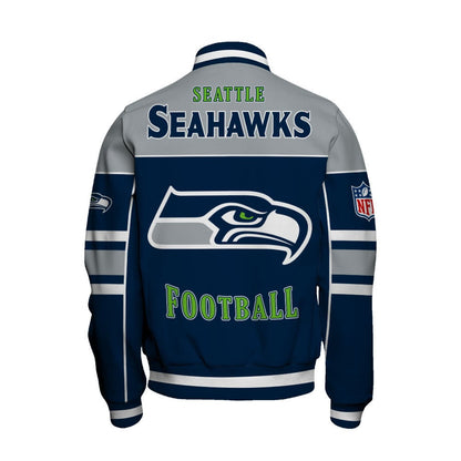 NFL Seattle Seahawks Built To Win Varsity Jacket For Die-hard Fans