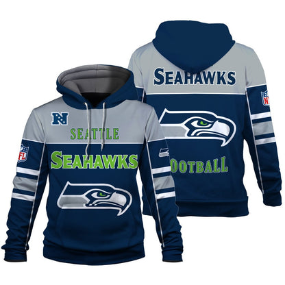NFL Seattle Seahawks Built To Win 3D Hoodie For Die-hard Fans