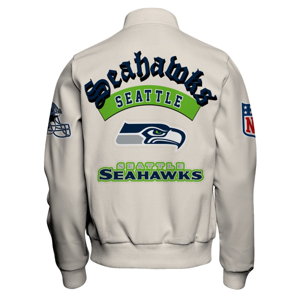 Seattle Seahawks When Icons Become Art Varsity Jacket