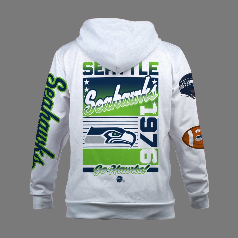 Seattle Seahawks Breaking All Conventional Design Standards 3D Zip Hoodie