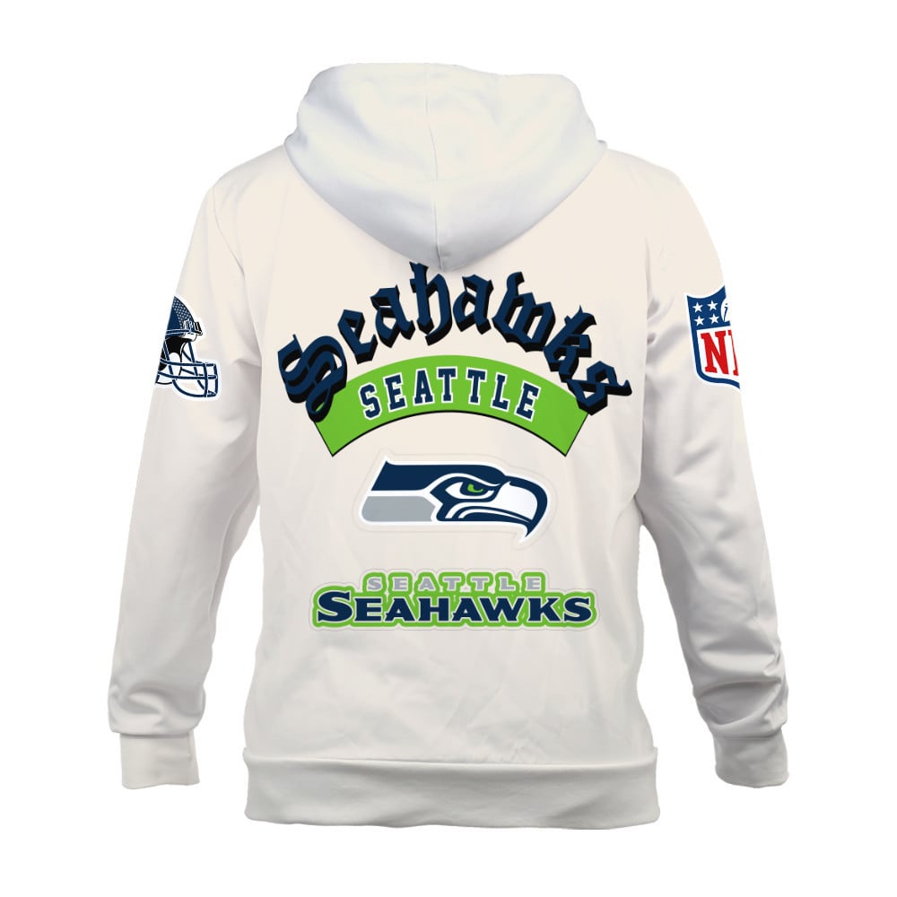 Seattle Seahawks When Icons Become Art 3D Zip Hoodie