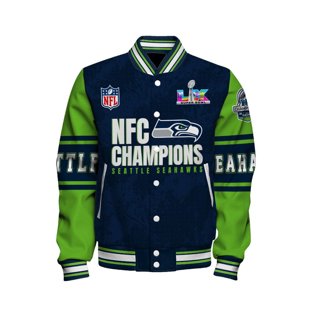 Seattle Seahawks NFC Conference Champions Varsity Jacket