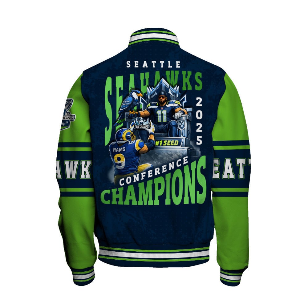 Seattle Seahawks NFC Conference Champions Varsity Jacket