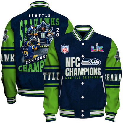 Seattle Seahawks NFC Conference Champions Varsity Jacket