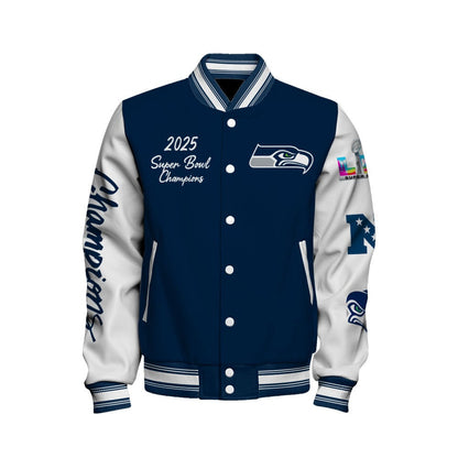 Seattle Seahawks 2025-26 Super Bowl LX Champions Varsity Jacket