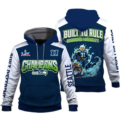 Seattle Seahawks Built The Rule Hoodie