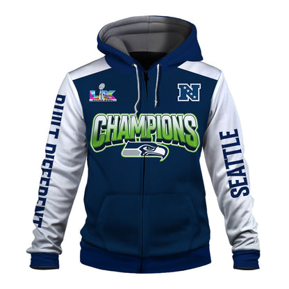 Seattle Seahawks Built The Rule Zip Hoodie