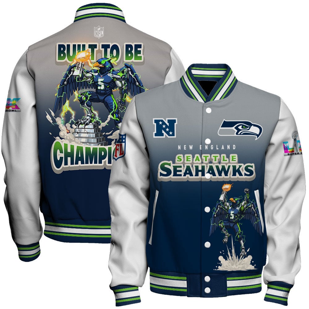 Seattle Seahawks Built To Be Champ Varsity Jacket