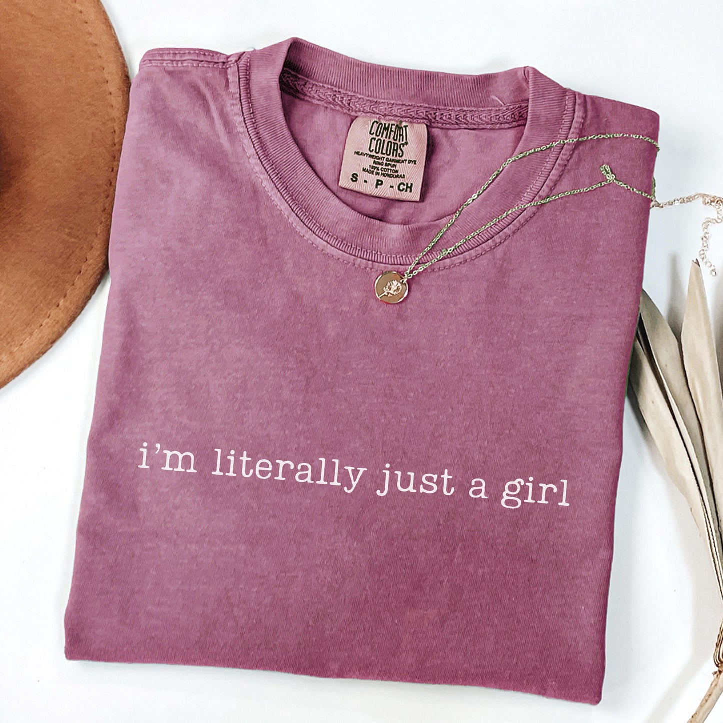 I'm Literally Just a Girl Shirt, Comfort Colors Funny Girl T-shirt, Sarcasm Shirt, Trendy Humor Shirt, Gift for Her