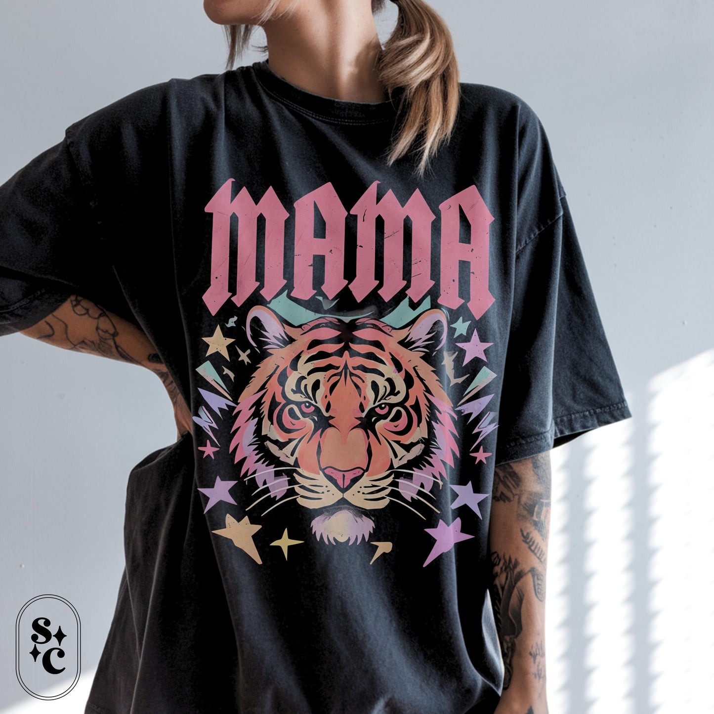 Mama Tiger Shirt, Badass Mom Tshirt, Rebel Mama Tee, Wild Mom T-shirt, Cool Mom Shirt, Comfort Colors, Powerful Mom Shirt, Mama Bear Shirt