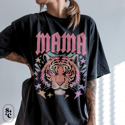 Mama Tiger Shirt, Badass Mom Tshirt, Rebel Mama Tee, Wild Mom T-shirt, Cool Mom Shirt, Comfort Colors, Powerful Mom Shirt, Mama Bear Shirt