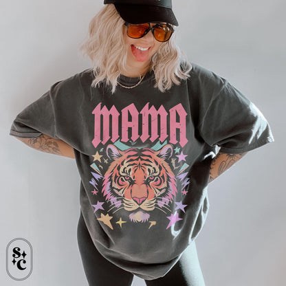 Mama Tiger Shirt, Badass Mom Tshirt, Rebel Mama Tee, Wild Mom T-shirt, Cool Mom Shirt, Comfort Colors, Powerful Mom Shirt, Mama Bear Shirt