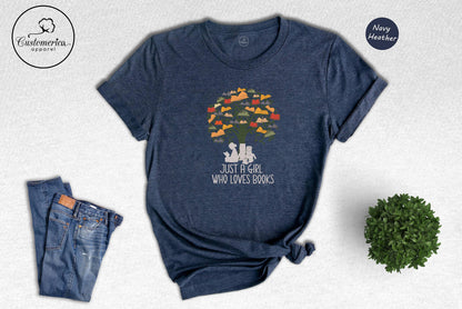 Book Lover T-Shirt, Bibliophile Bookworm Tee